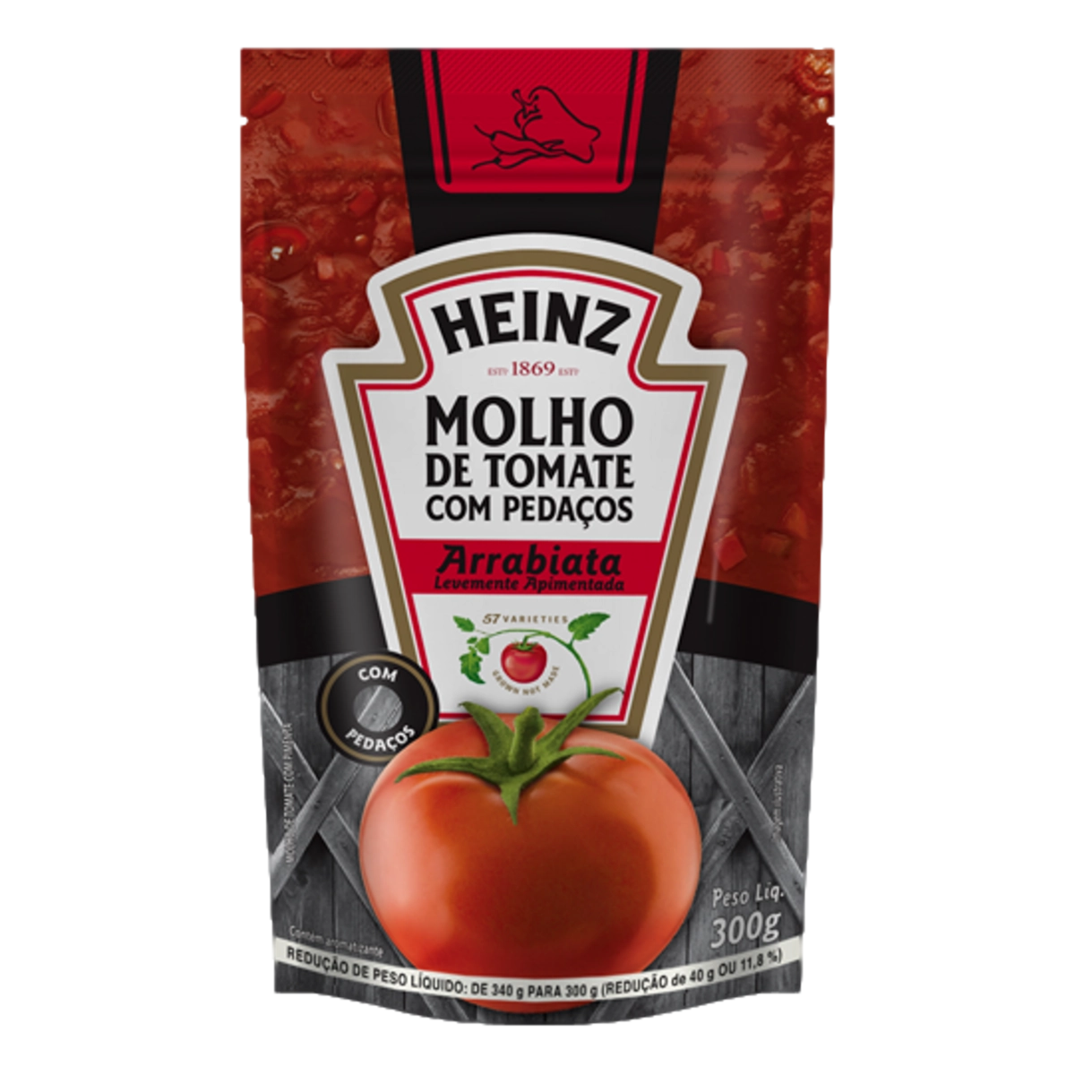 Molho de Tomate Arrabiata Heinz Pouch 300g