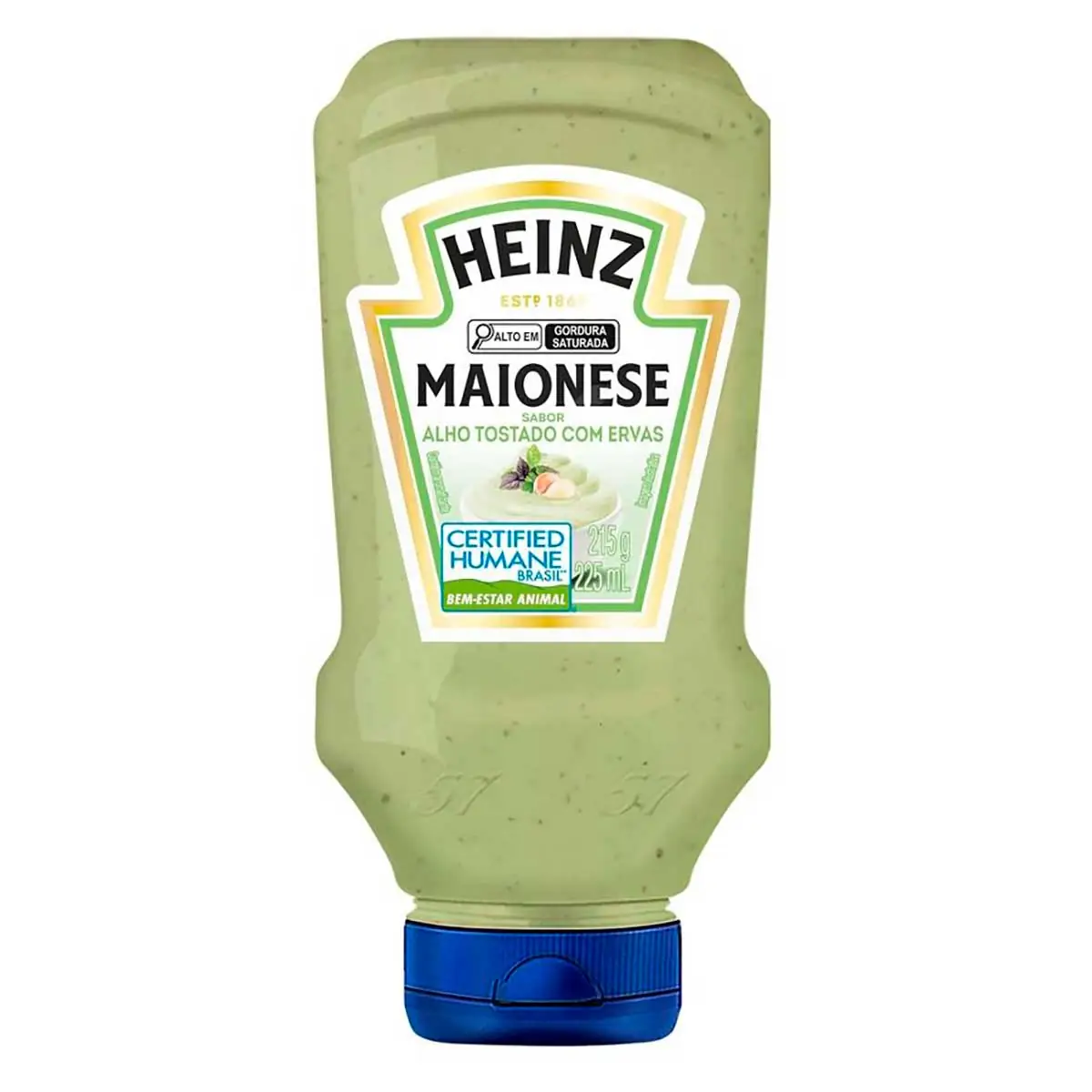 Maionese Heinz sabor Alho Tostado com Ervas 215g