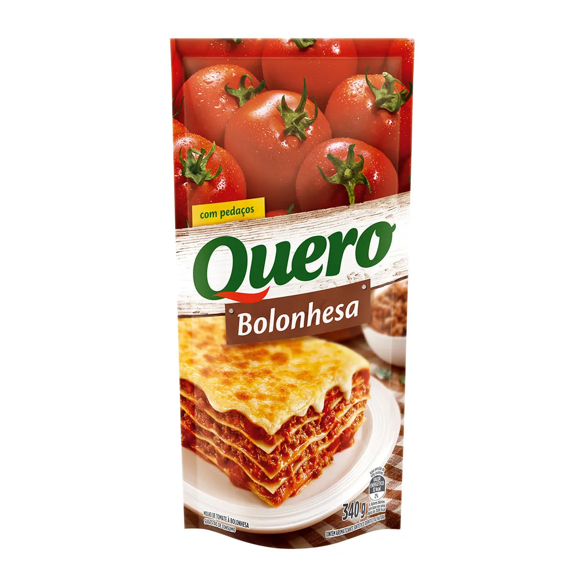 Molho De Tomate Bolonhesa Quero Sachê 340g