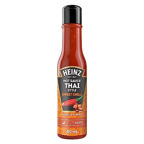 Molho De Pimenta Sweet Chilli Suave Heinz Thai Style Frasco 80ml