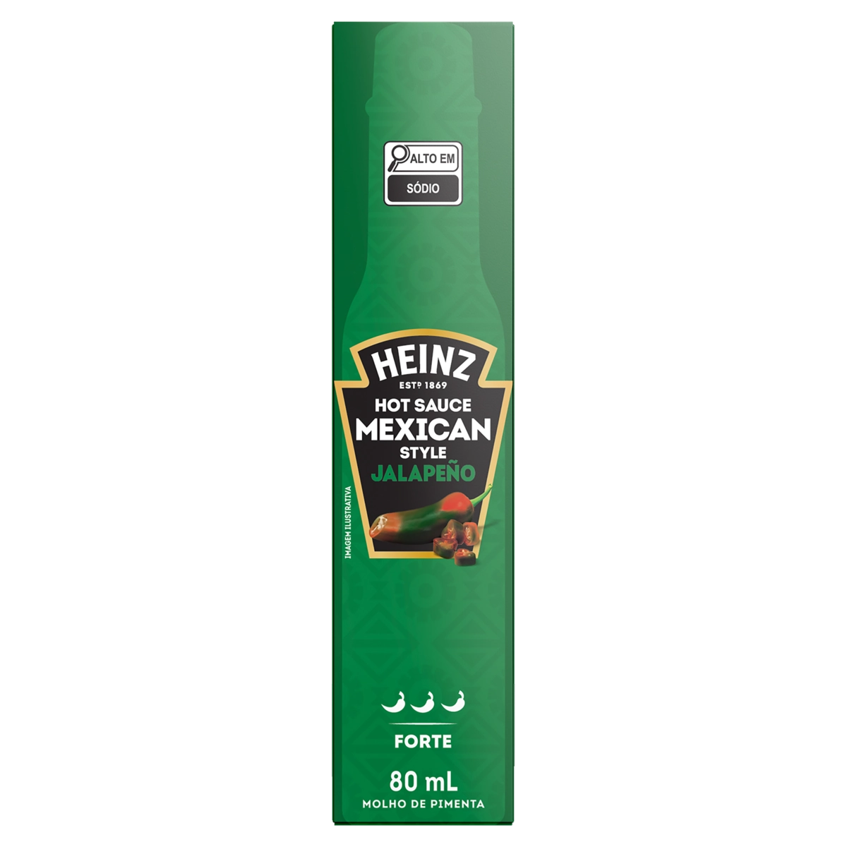 Molho De Pimenta Jalapeño Forte Heinz Mexican Style Frasco 80ml