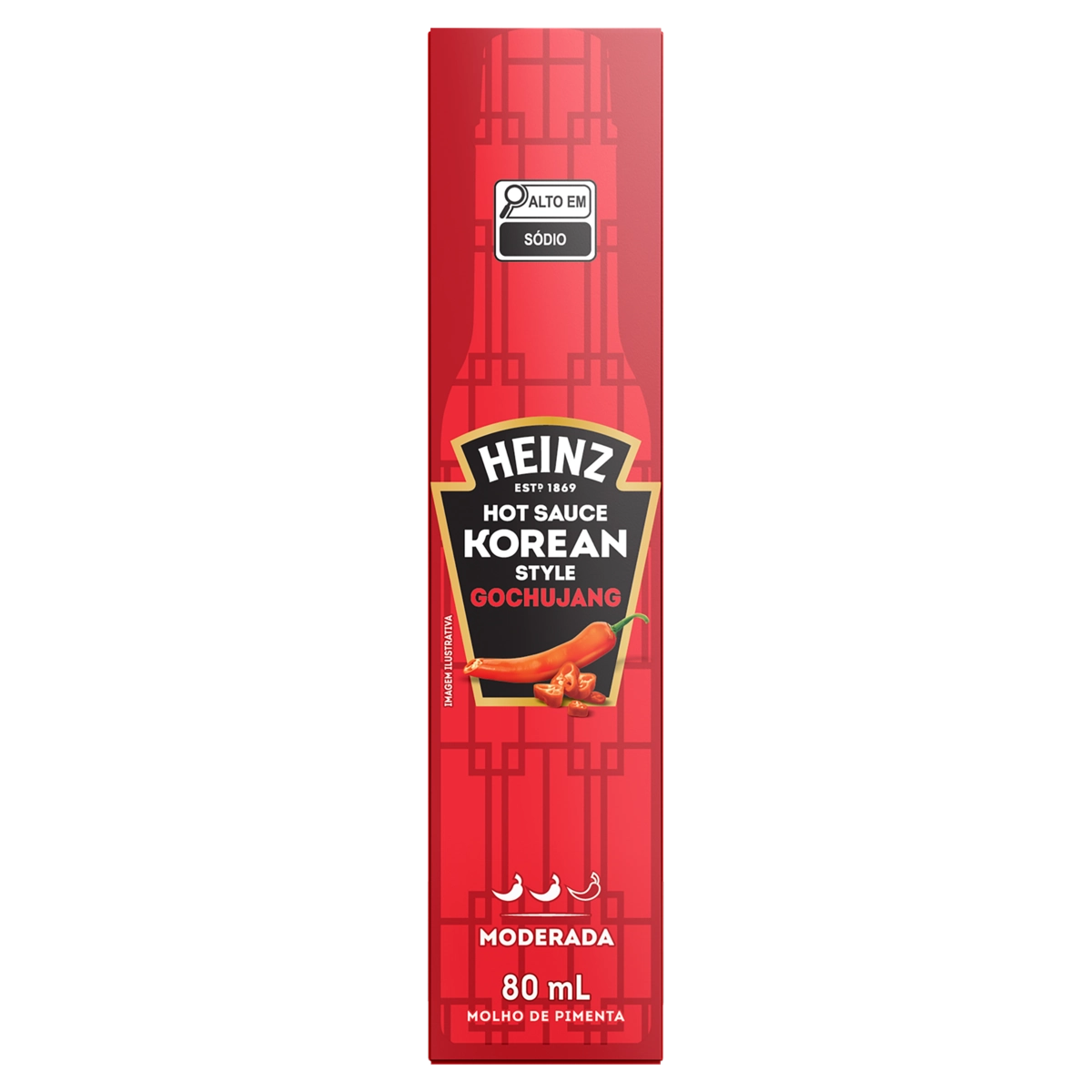Molho De Pimenta Gochujang Moderada Heinz Korean Style Frasco 80ml