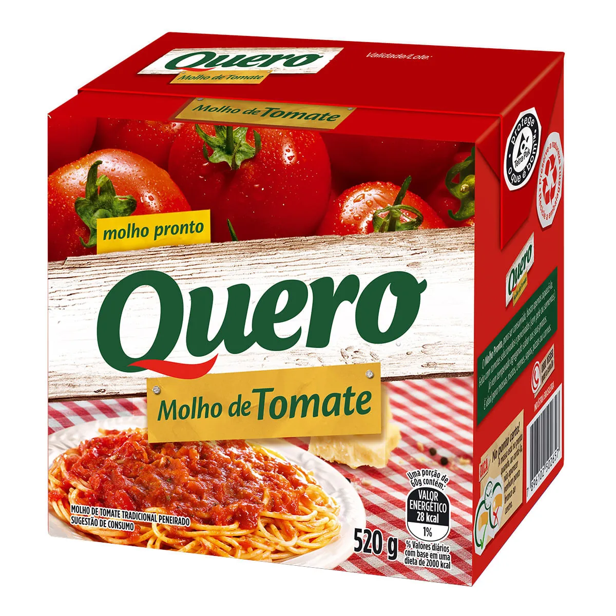Molho De Tomate Quero Caixa 520g