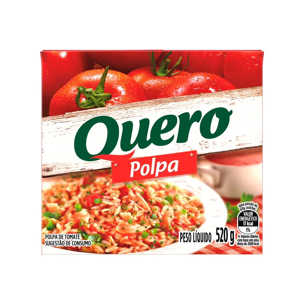 Polpa De Tomate Quero Caixa 520g