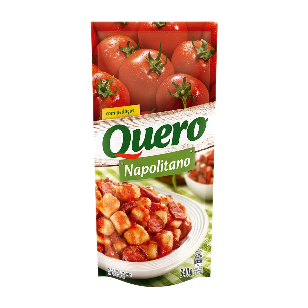Molho De Tomate Napolitano Quero Sachê 340g