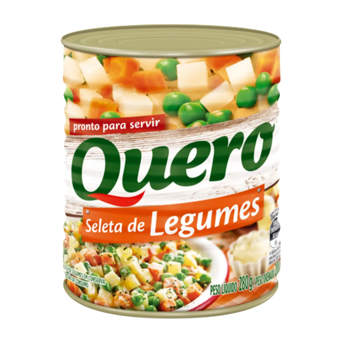 Seleta De Legumes Em Conserva Quero Lata 200g