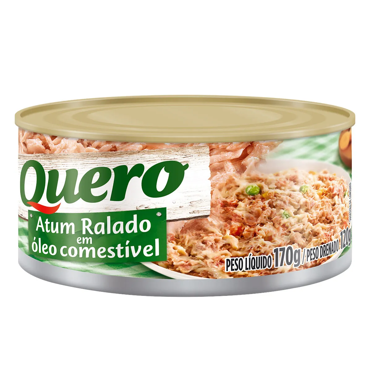 Atum Ralado Em óleo Quero Lata 120g