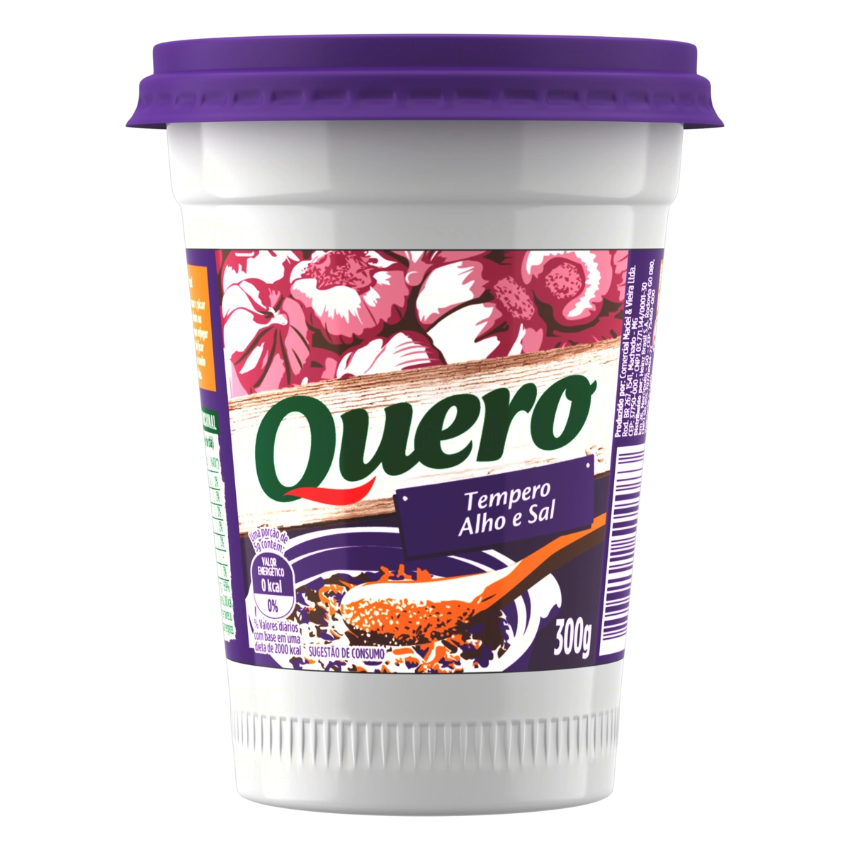 Tempero Alho E Sal Quero Pote 300g