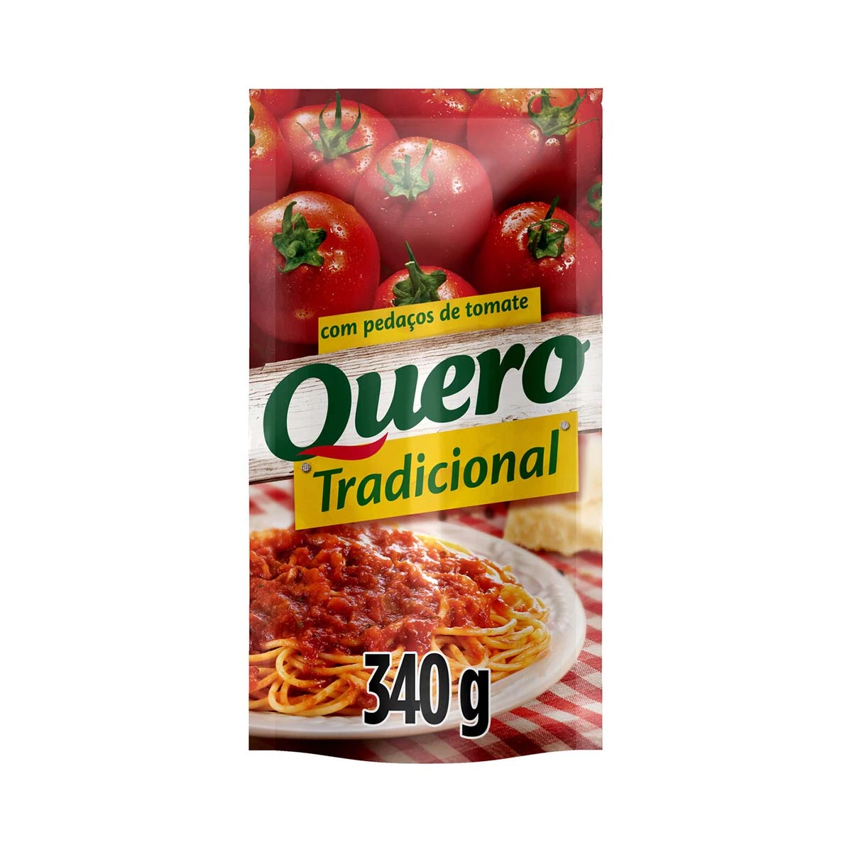Molho De Tomate QUERO Tradicional Sachê 340g