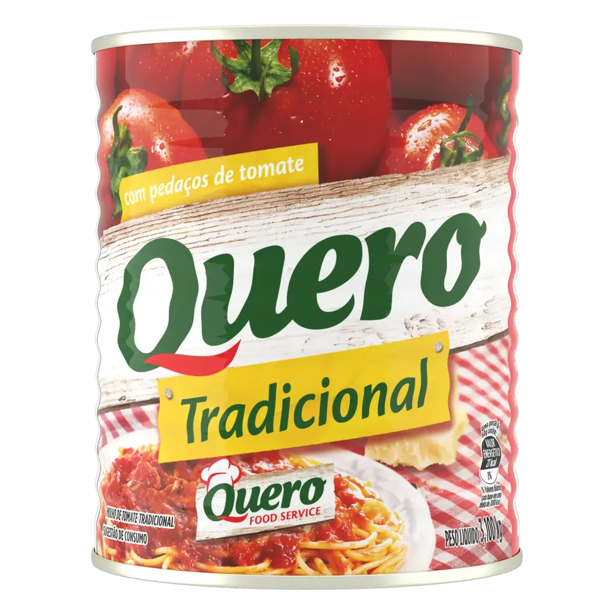 Molho De Tomate Tradicional Quero Lata 3,1kg