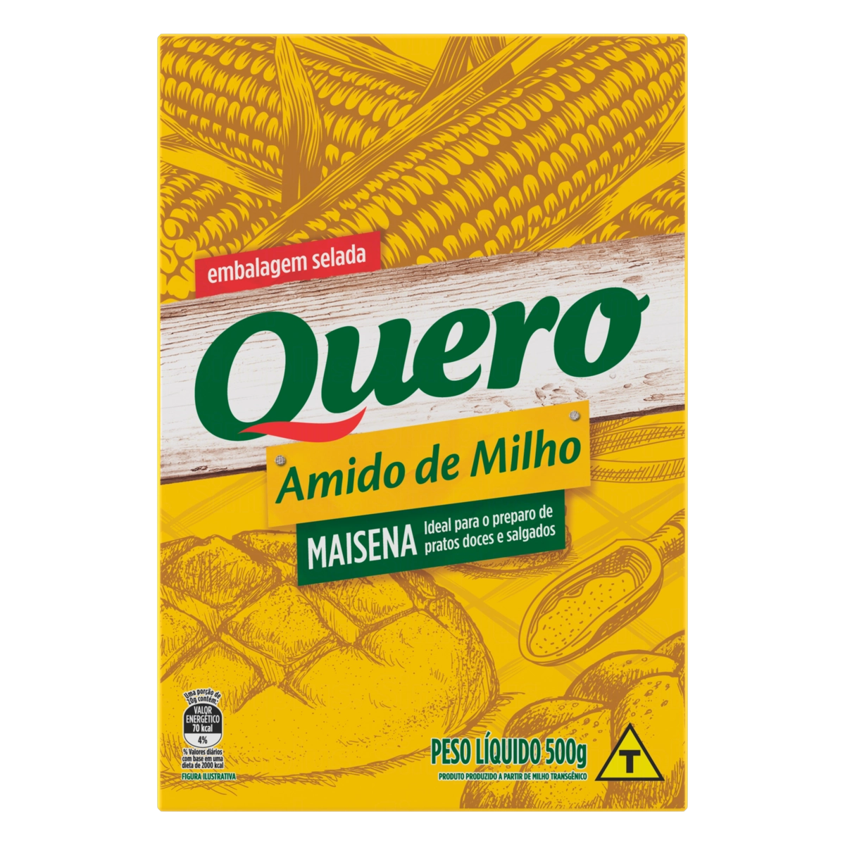 Amido De Milho Quero Caixa 500g