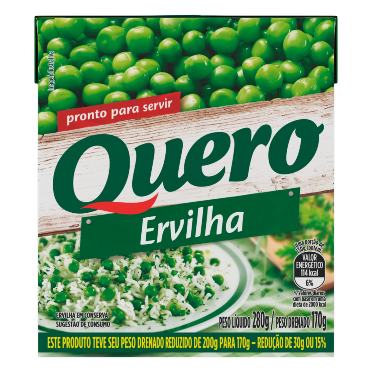 Ervilha Em Conserva Quero Caixa 200g