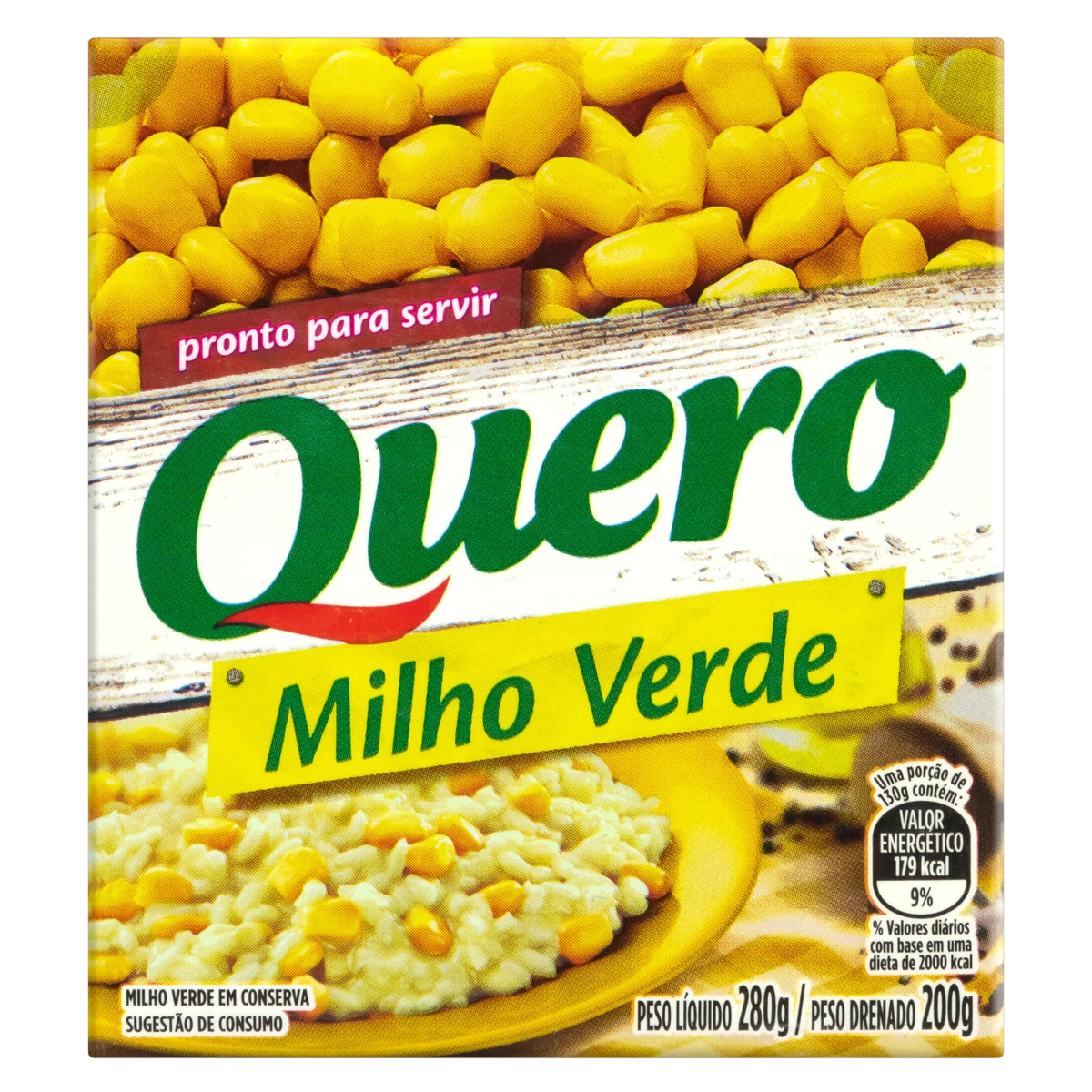 Milho Verde Em Conserva Quero Caixa 200g
