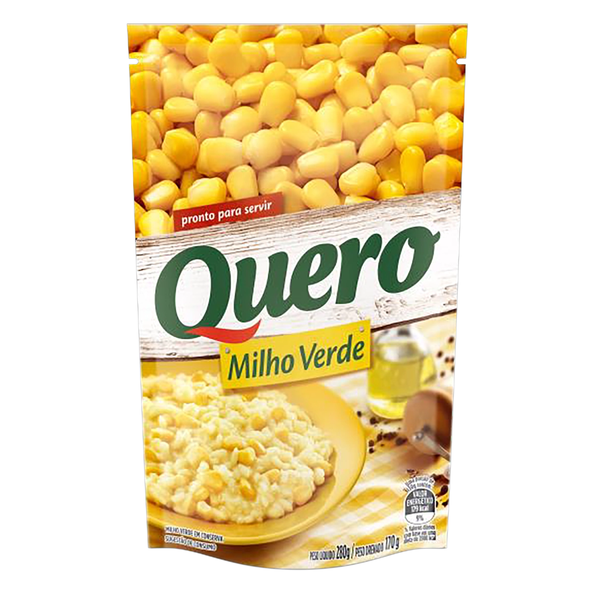 Milho Verde Em Conserva Quero Sachê 200g
