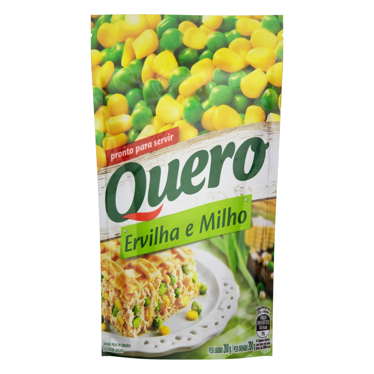Ervilha E Milho Verde Em Conserva Quero Sachê 200g