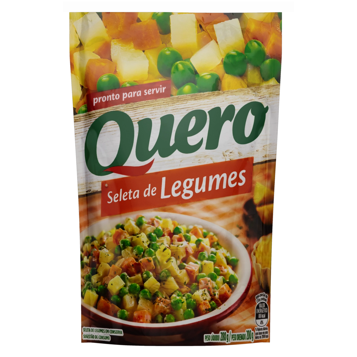 Seleta De Legumes Em Conserva Quero Sachê 200g