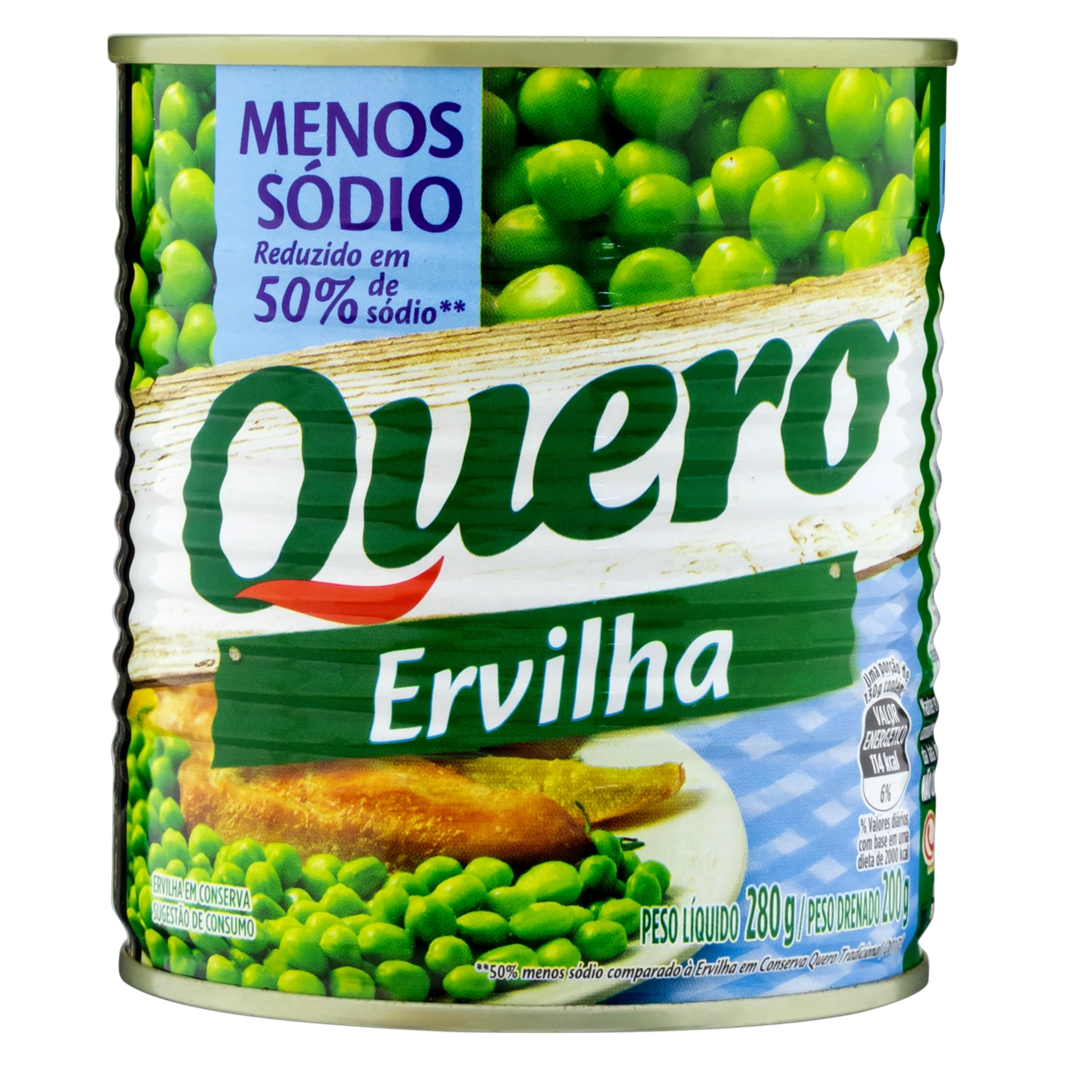 Ervilha Em Conserva Menos Sódio Quero Lata 200g