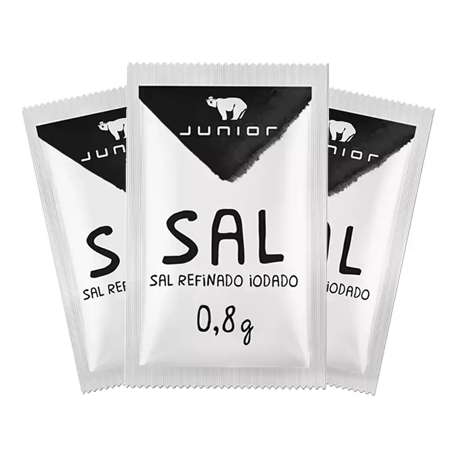 Sal Iodado Junior Sachê 0,8g - Caixa 2500 Unidades