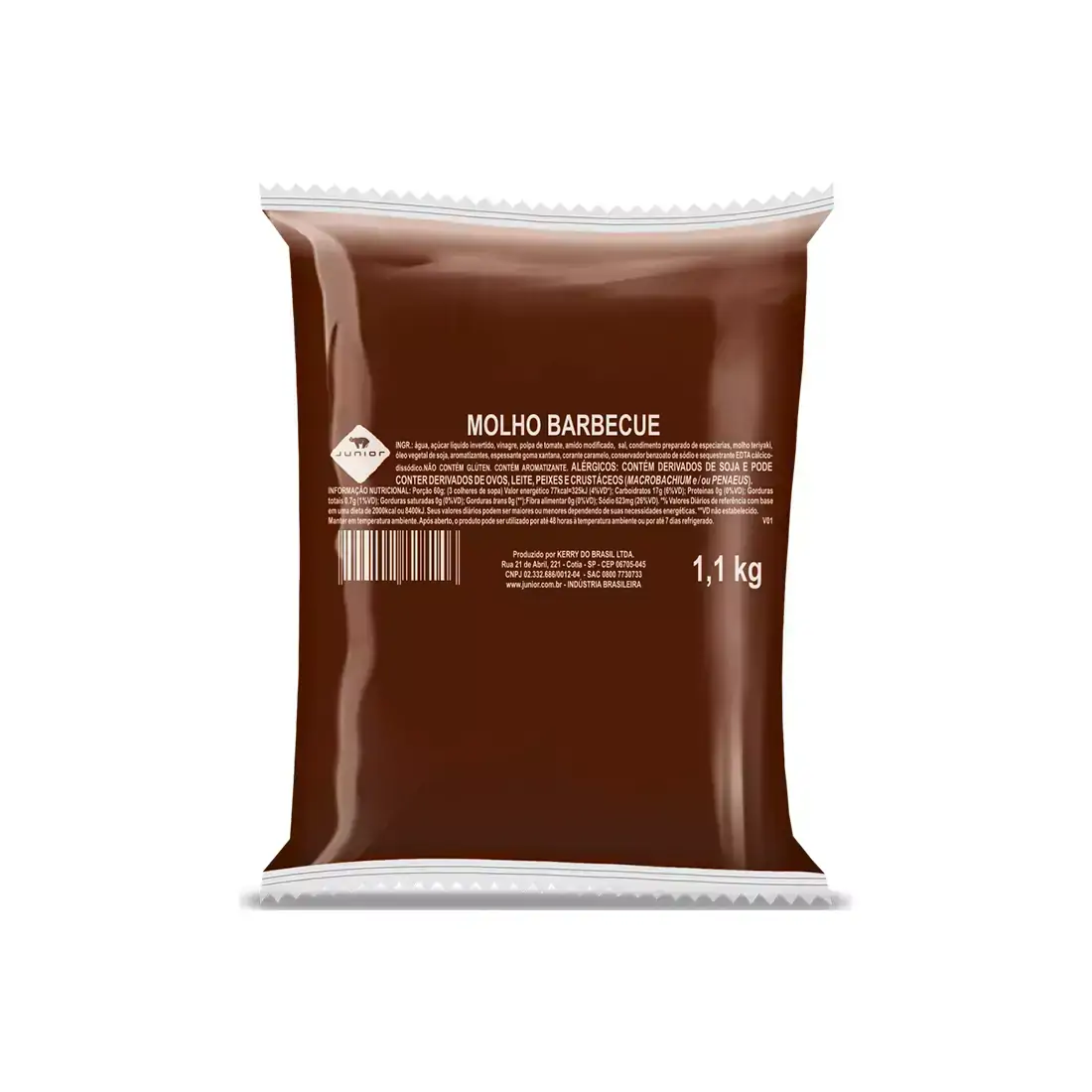 Molho Barbecue Junior Pouch 1,1Kg