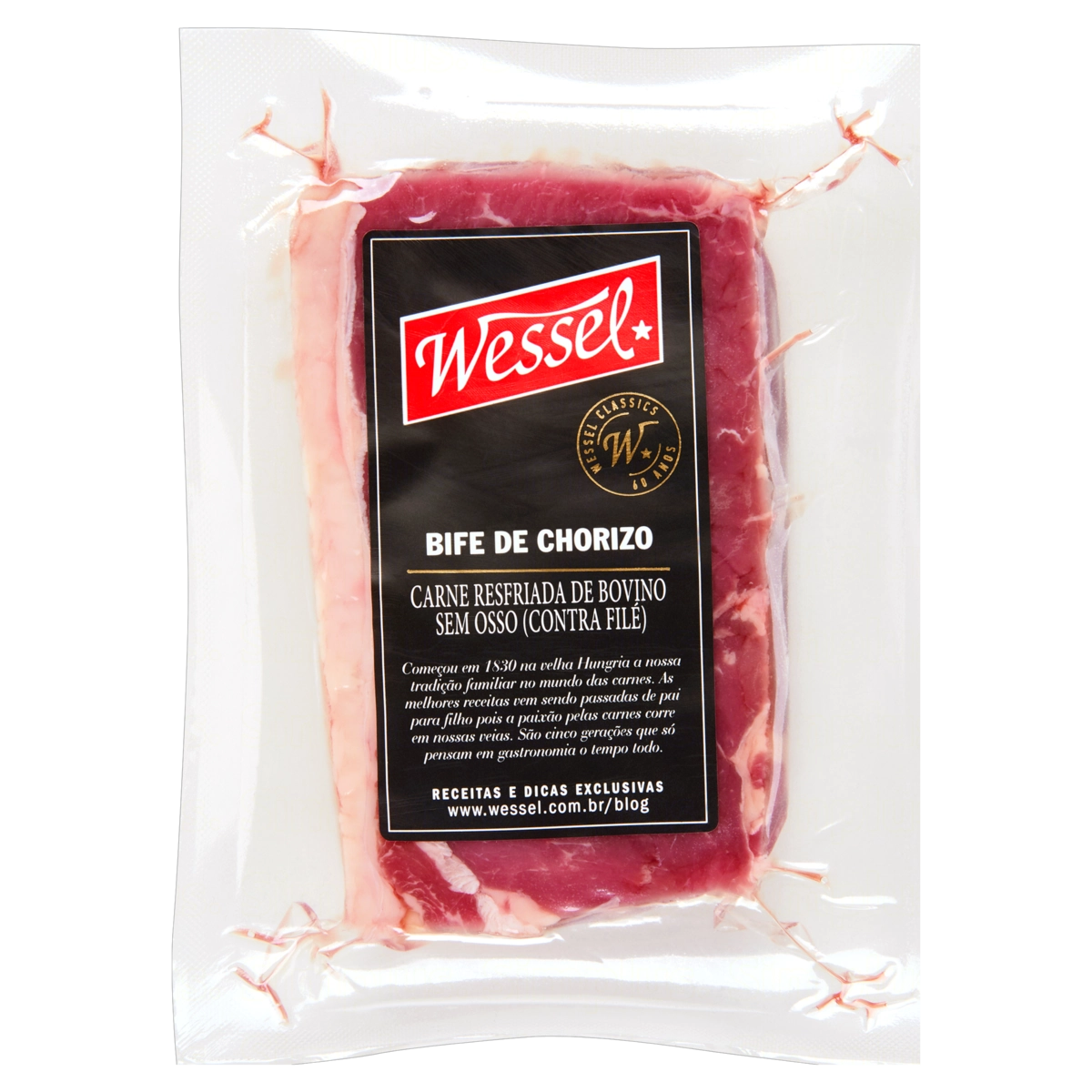 Chorizo Bovino Em Bifes Resfriado Sem Osso Wessel