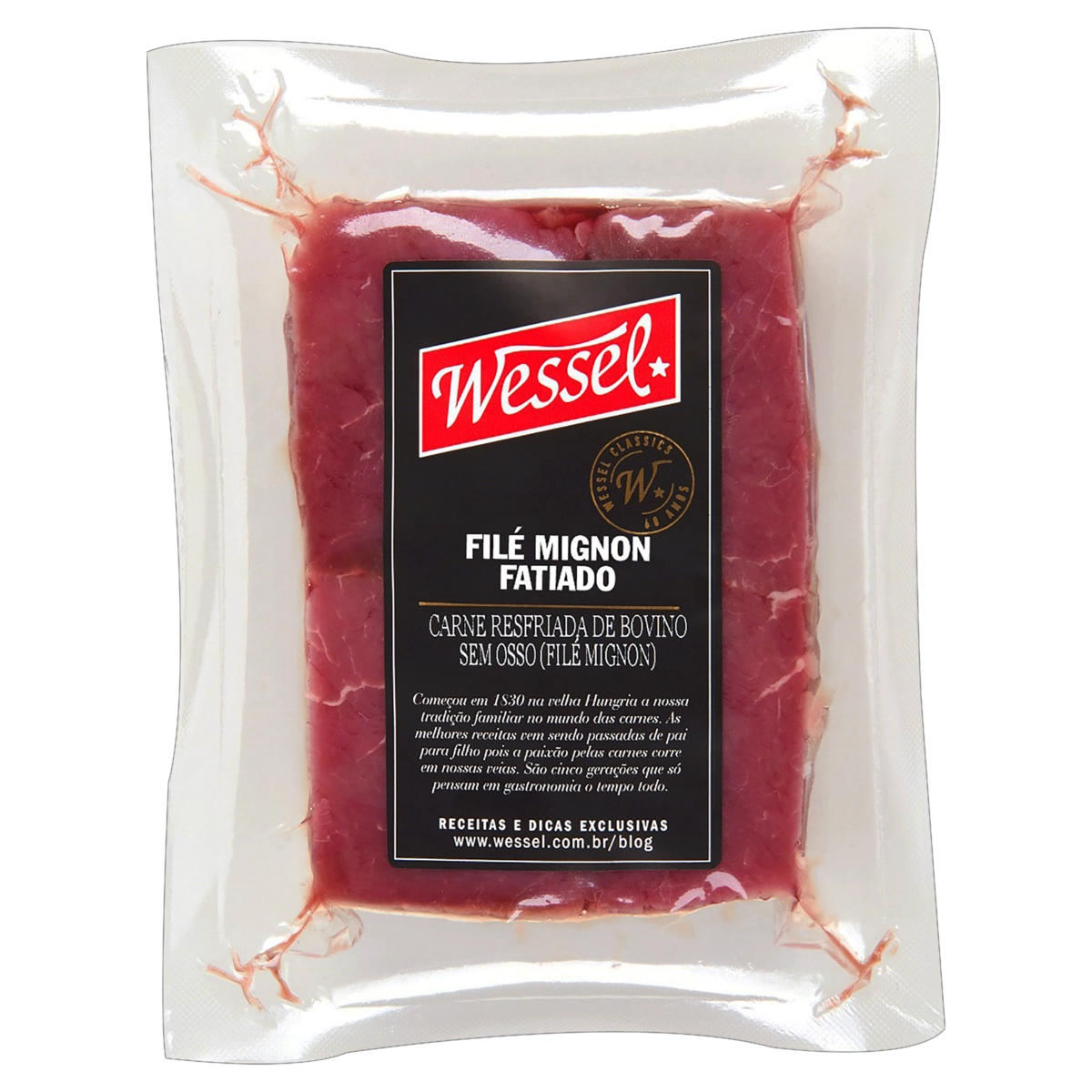 Filé Mignon Bovino Fatiado Resfriado Sem Osso Wessel