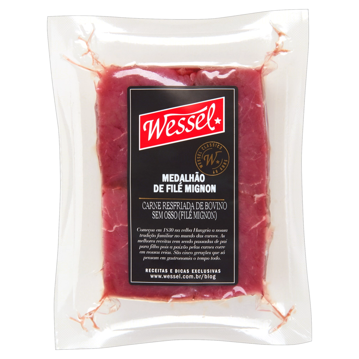 Medalhão De Filé Mignon Bovino Resfriado Sem Osso Wessel