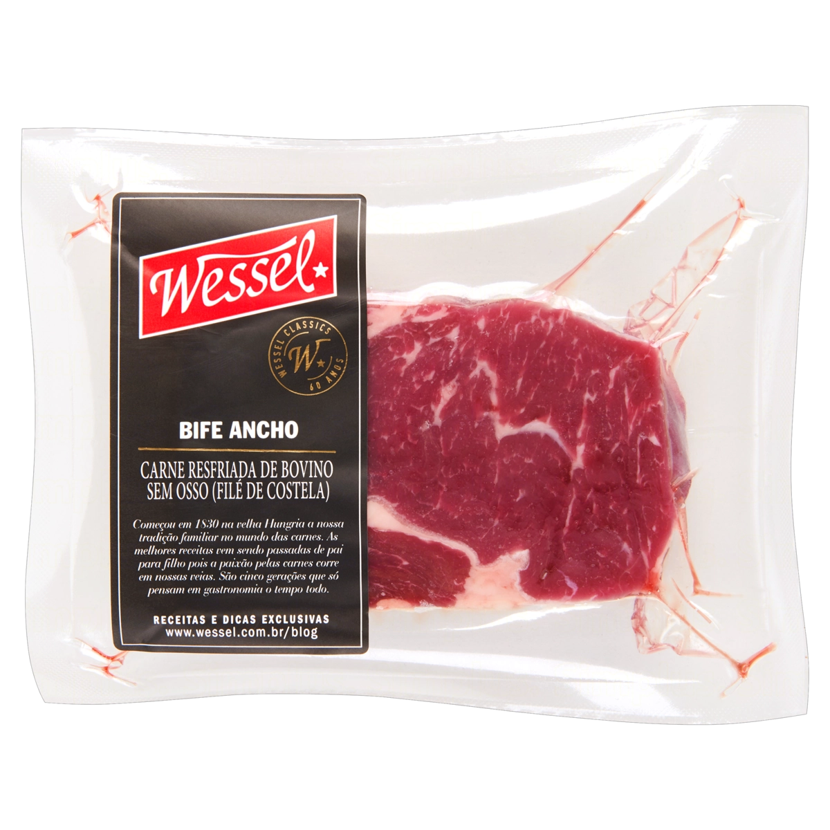 Ancho Bovino Em Bifes Resfriado Sem Osso Wessel