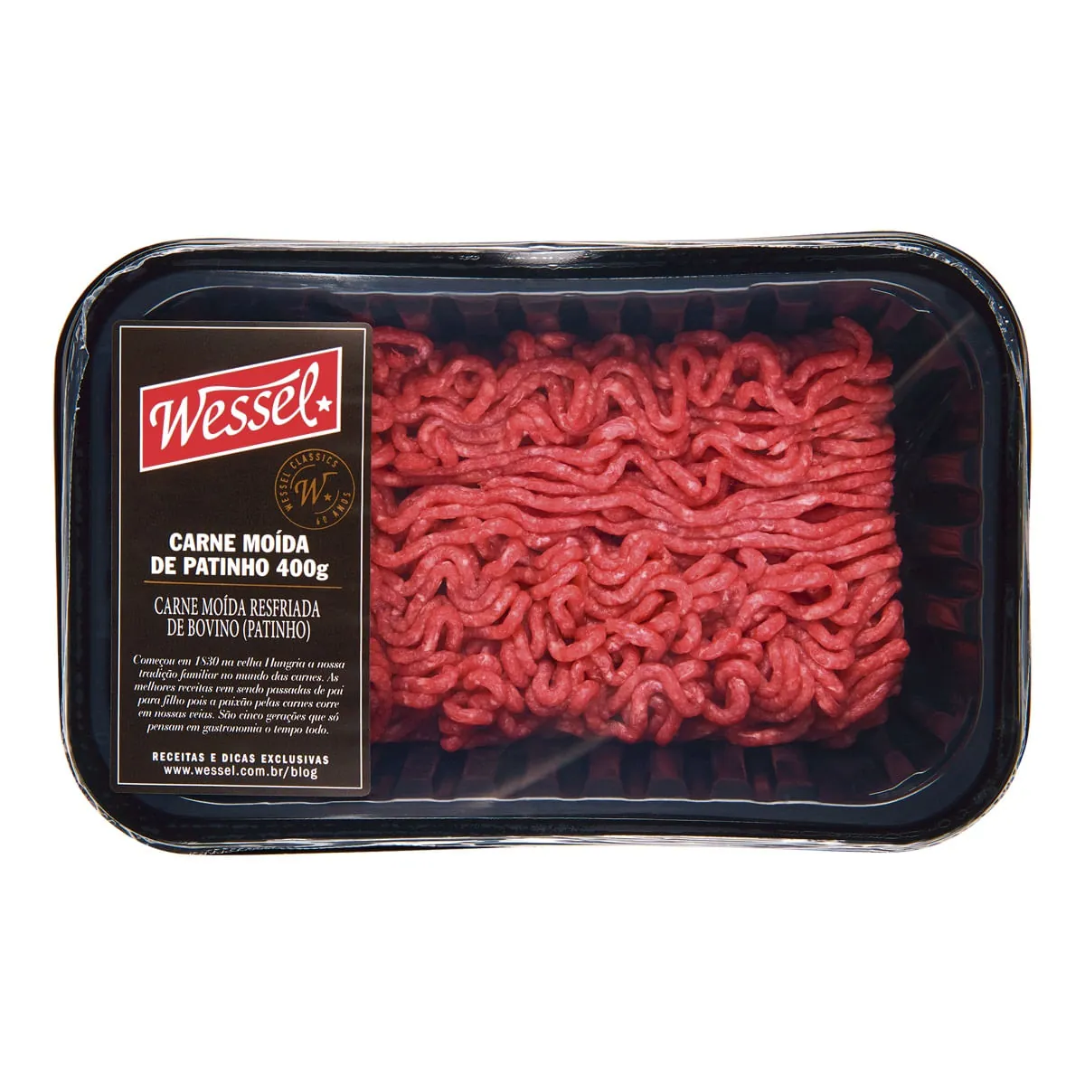 Patinho Bovino Moído Resfriado Wessel 400g
