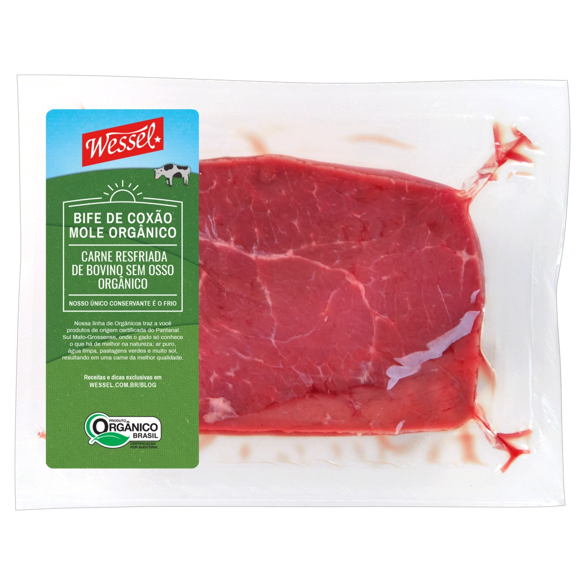 Coxão Mole Bovino Em Bifes Resfriado Orgânico Sem Osso Wessel