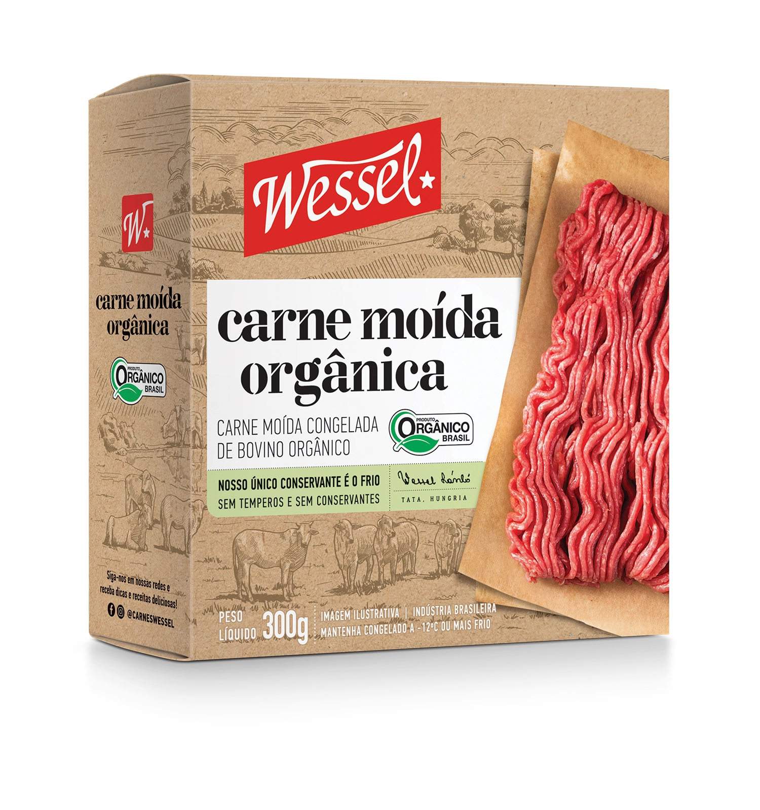 Carne Moida Bov.organico 300g Cx Master 12x1