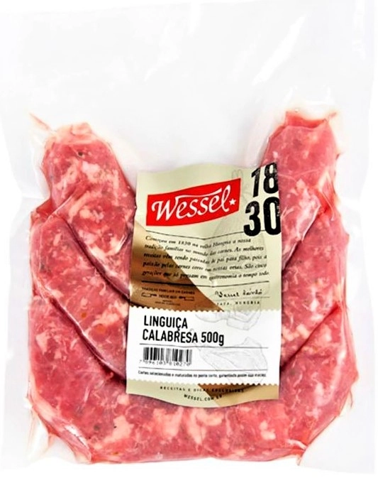 Linguica Wessel 500g Calabresa