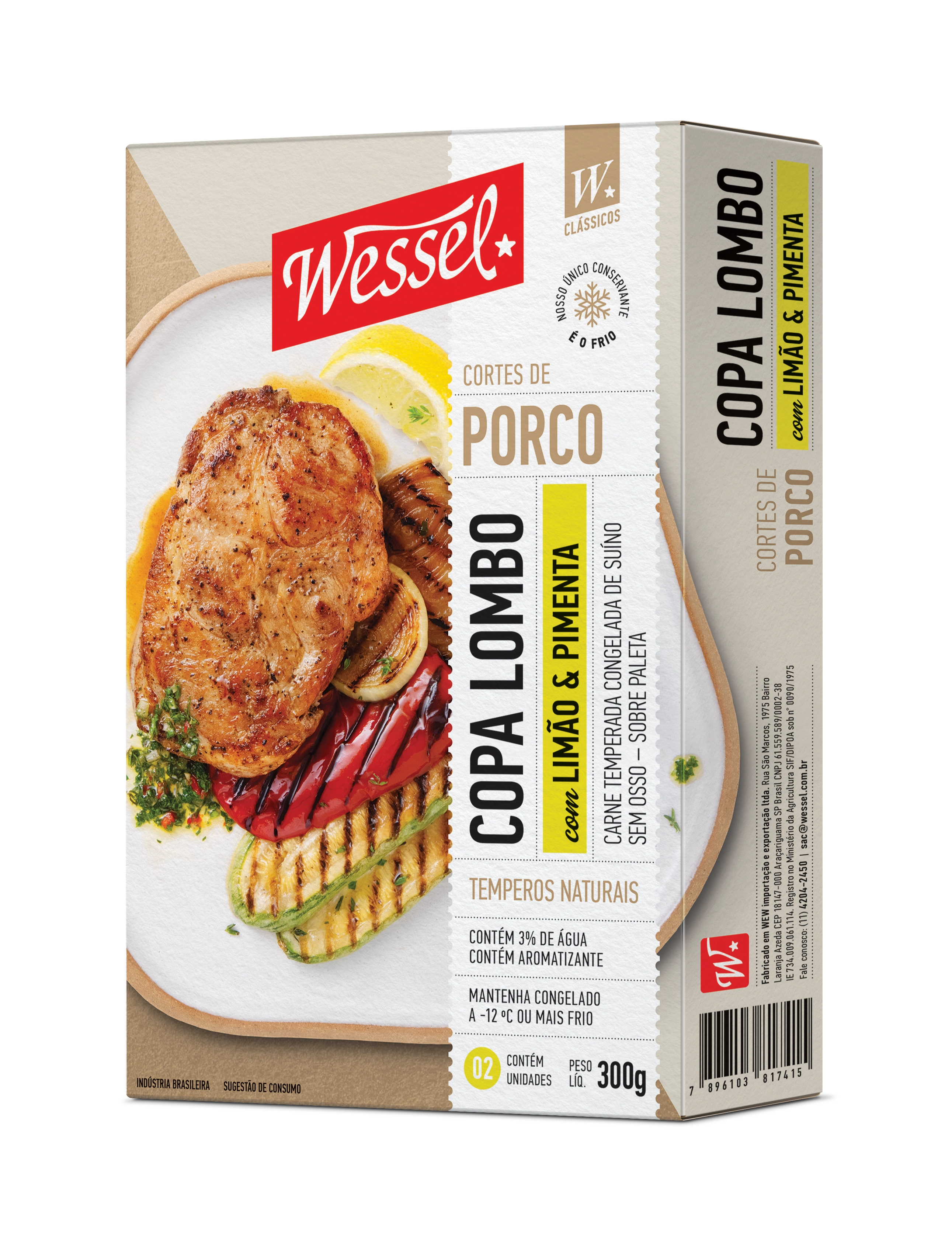 Copa Lombo Suino Wessel Temperado 300g