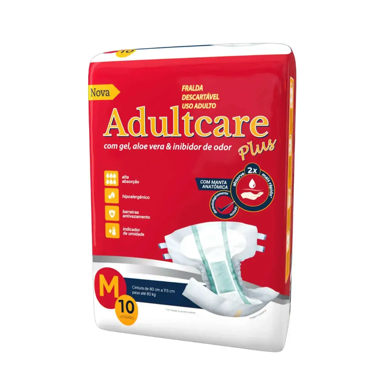 Fralda Desc.adultcare Geriat.m 10unidade