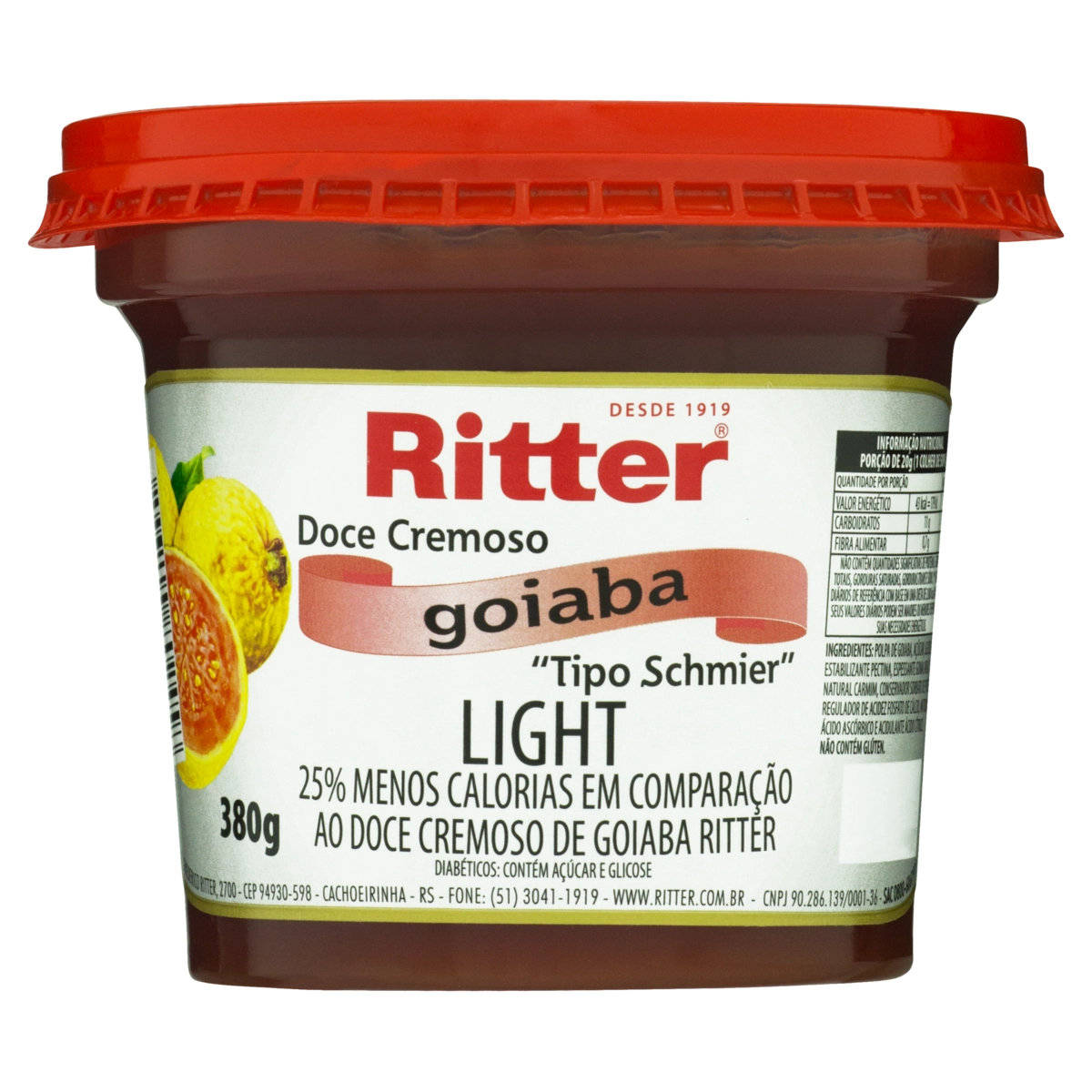 Doce Ritter Light Goiaba 380gr