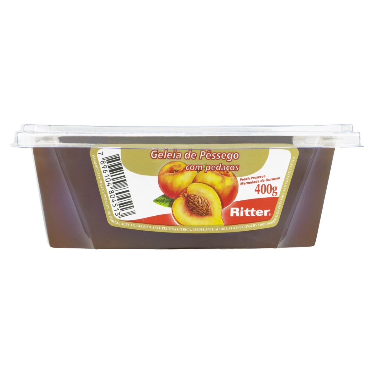 Geleia Pêssego Com Pedaços Ritter Pote 400g