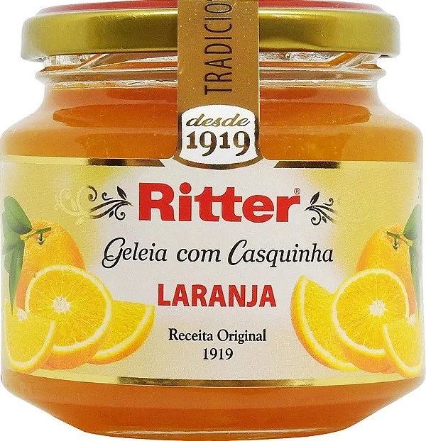 Geleia Laranja Com Casquinha Ritter Vidro 310g