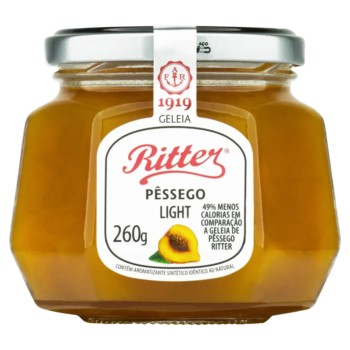 Geleia Pêssego Light Ritter Vidro 260g