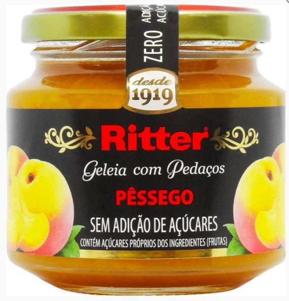 Geleia Pêssego Ritter Vidro 260g