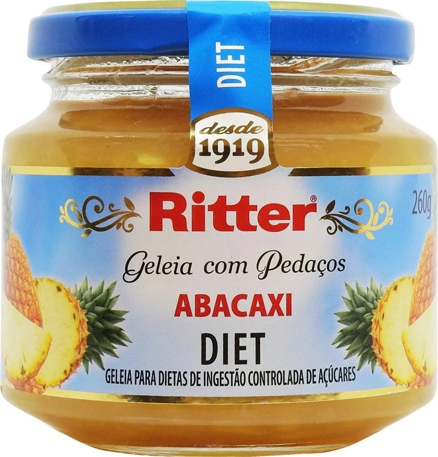 Geleia Abacaxi Diet Ritter Gelifrut Vidro 260g