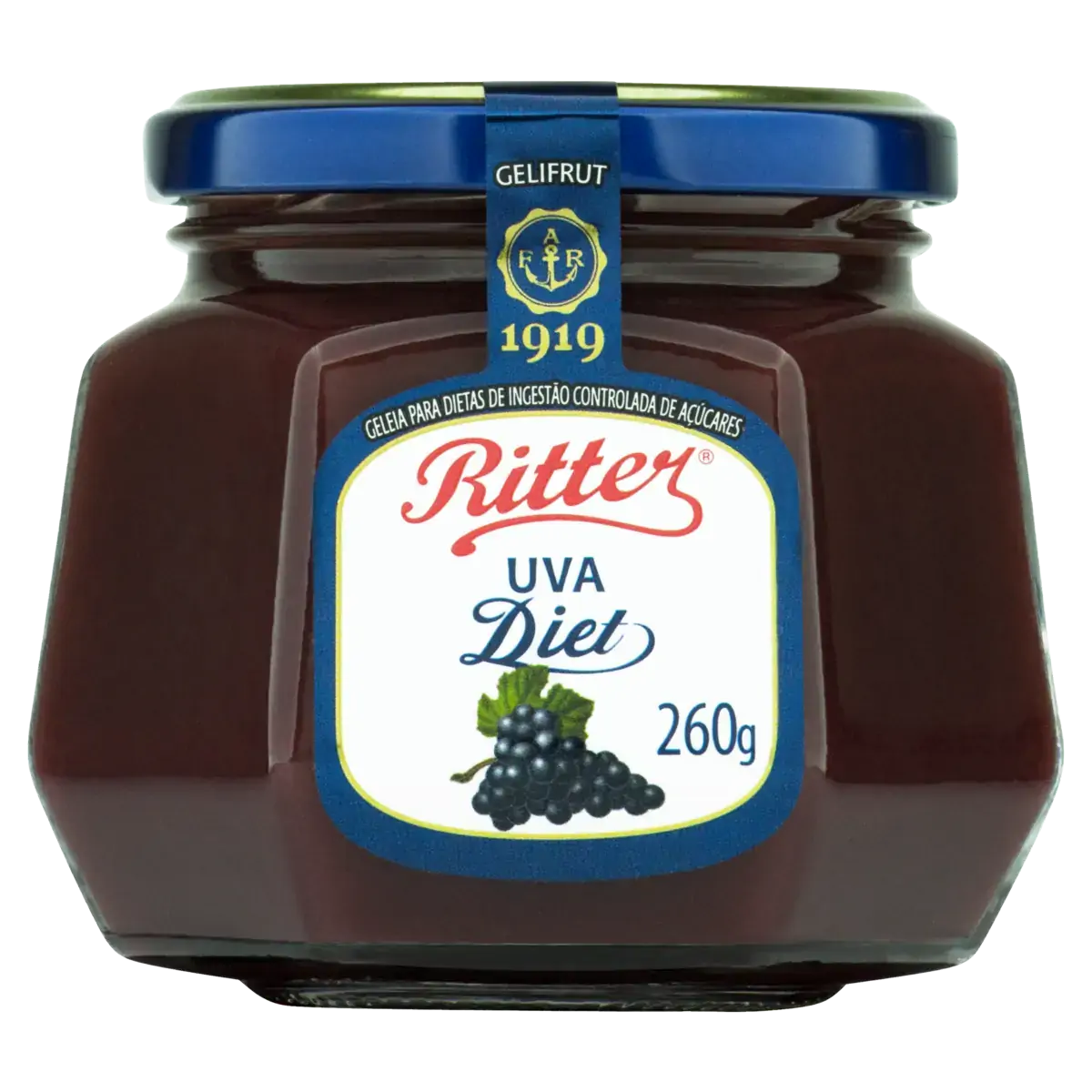 Geleia Uva Diet Ritter Gelifrut Vidro 260g