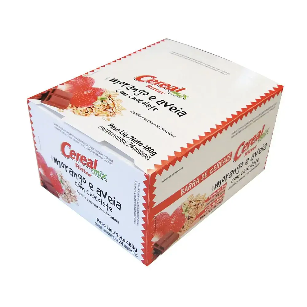 Barra Cereal Morango Aveia Cx 24un 480g Ritter