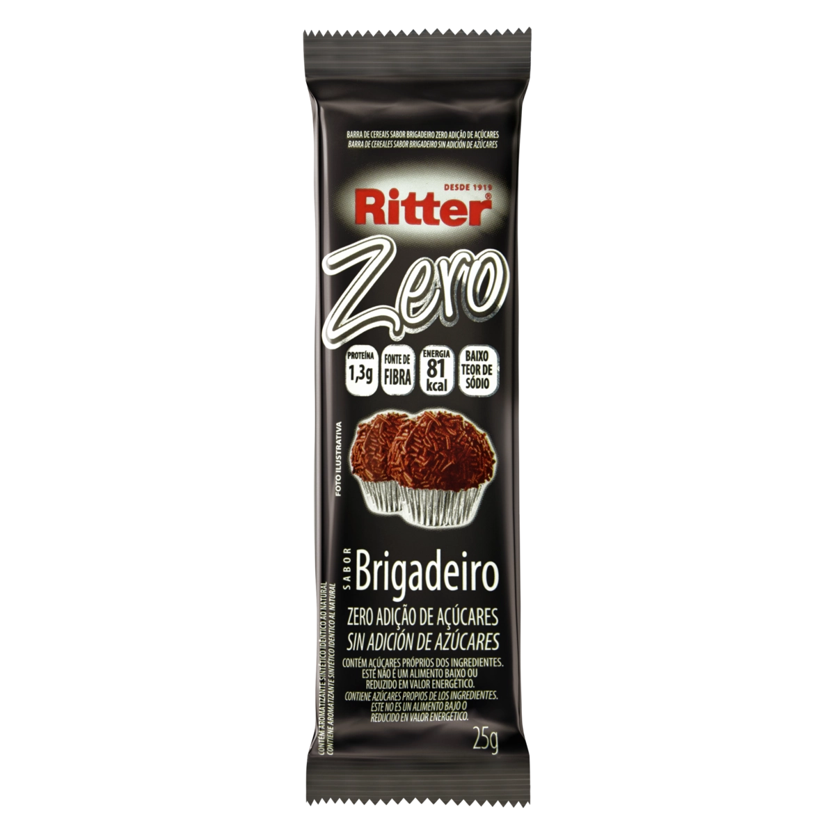Barra De Cereal Brigadeiro Ritter Pacote 25g