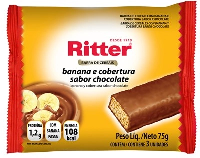 Barra Cereal Ritter 3x Banana C/chocolate
