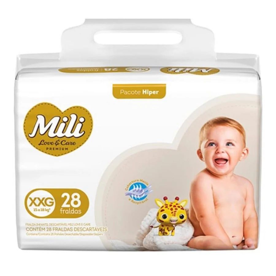 Fralda Mili Love Care Hiper Xxg C28