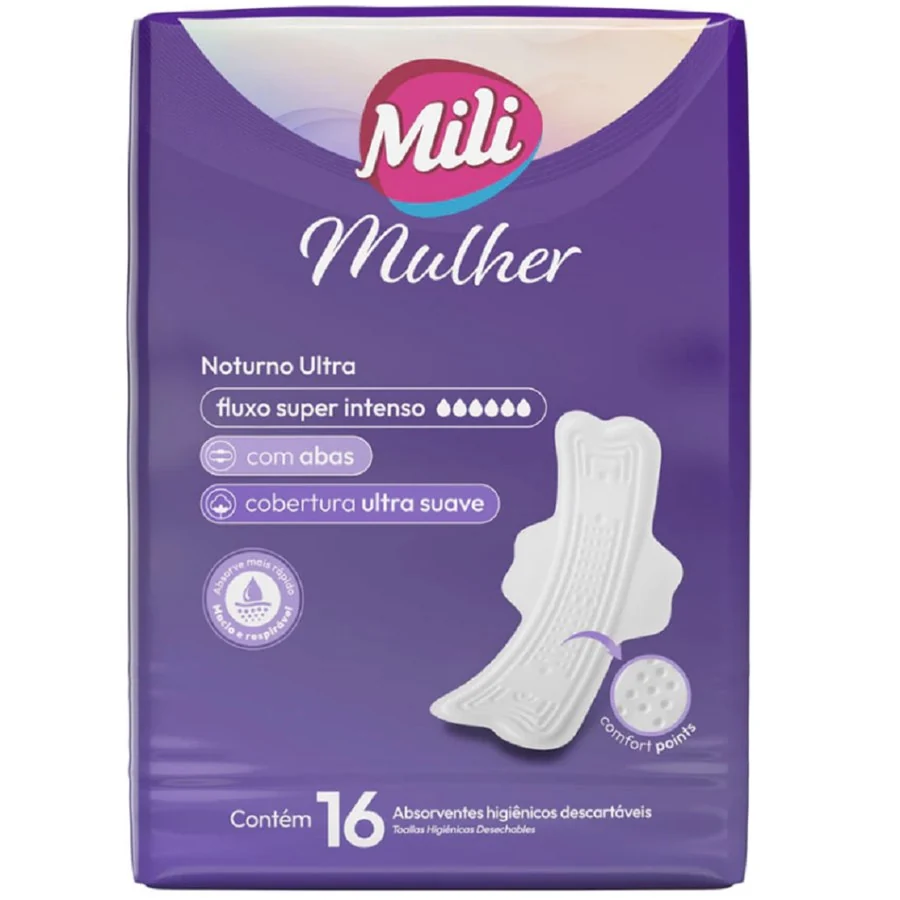Abs Mili Noturno Ultra C/abas 16unid