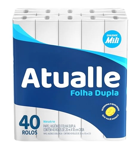 Papel Hig Atualle 20mts Fd Neutro C/40
