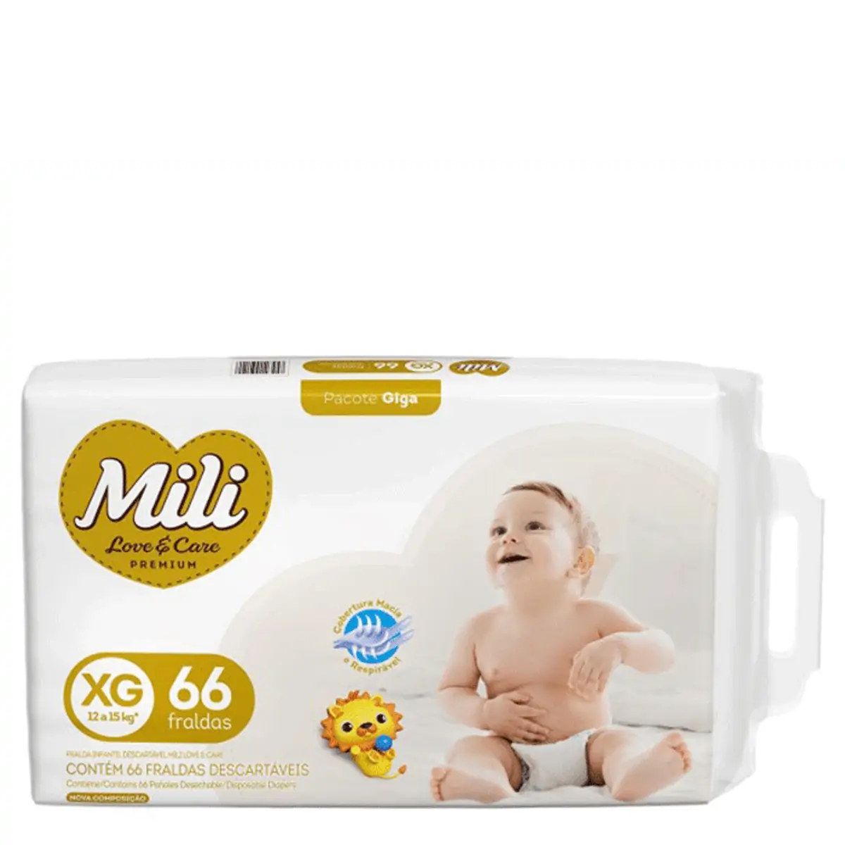 Fralda Mili Love E Care Giga Xg C/66