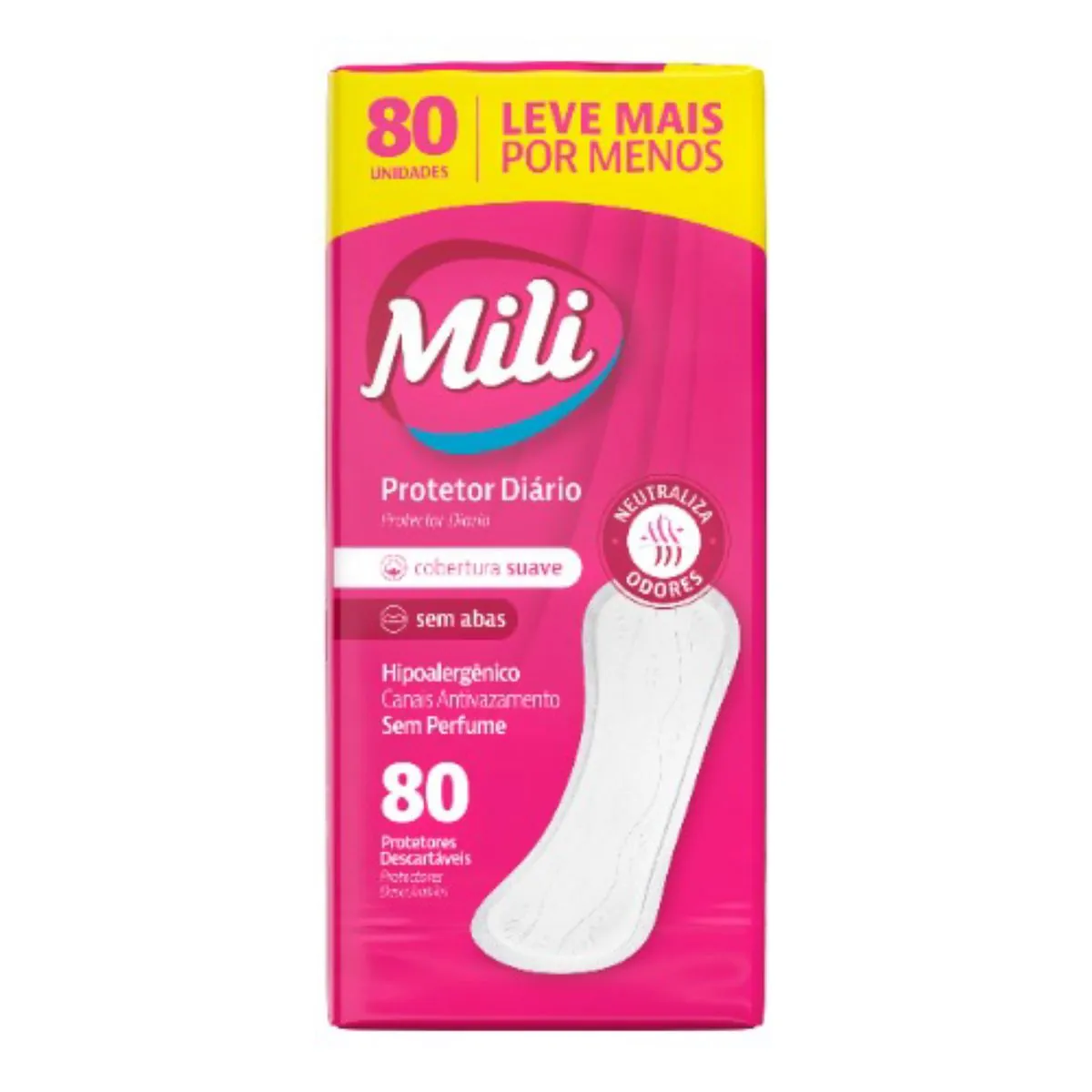 Protetor Diario Mili Suave S/abas 80un