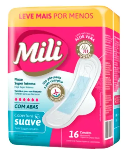 Abs Mili Pos Parto Suave C/abas 16un