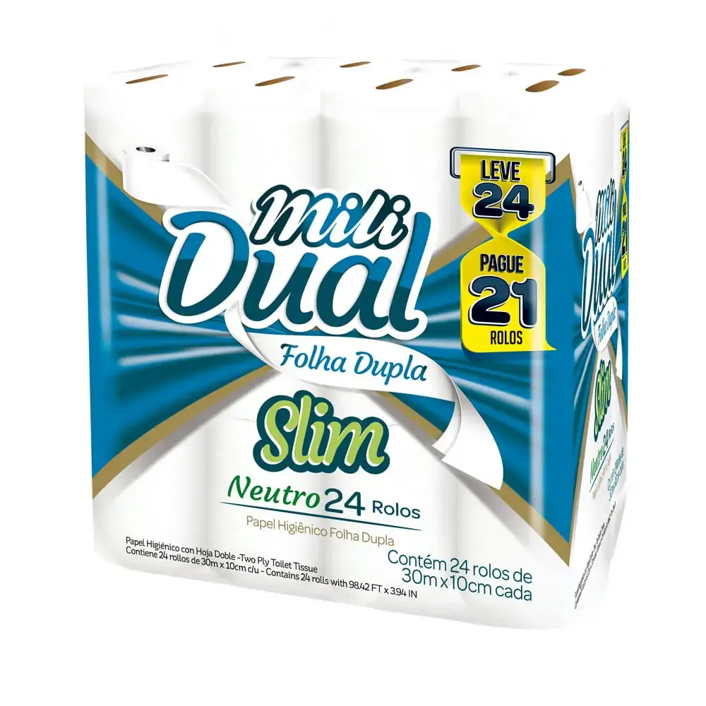 Papel Hig Fd Mili L24 P21 30m Slim